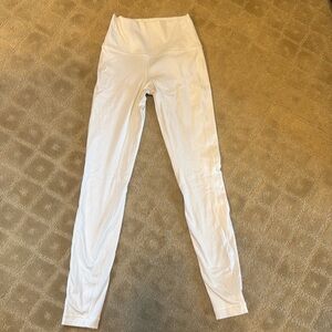 Lululemon Align White Ribbed Lined Pants